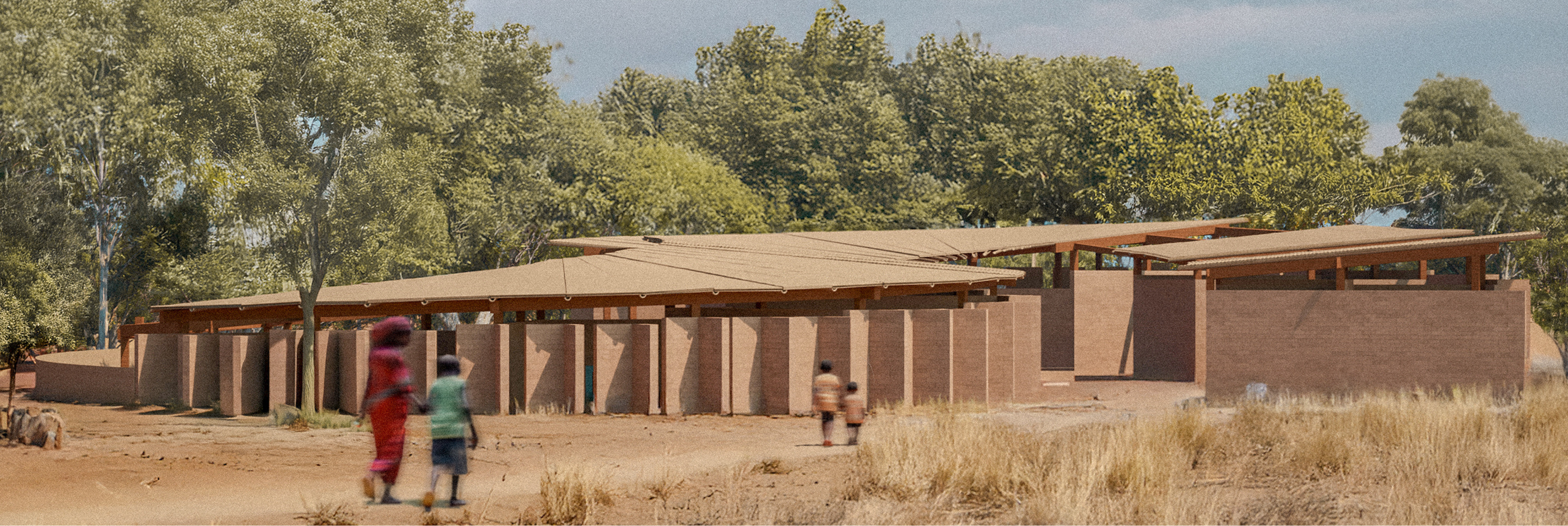 Przedszkole Senegal — widok zewnętrzny